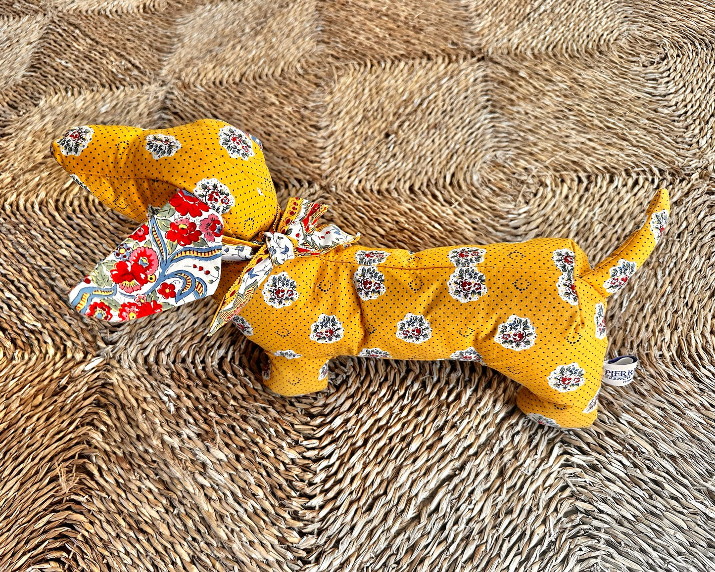 Pierre Deux Handmade Stuffed Daschunds