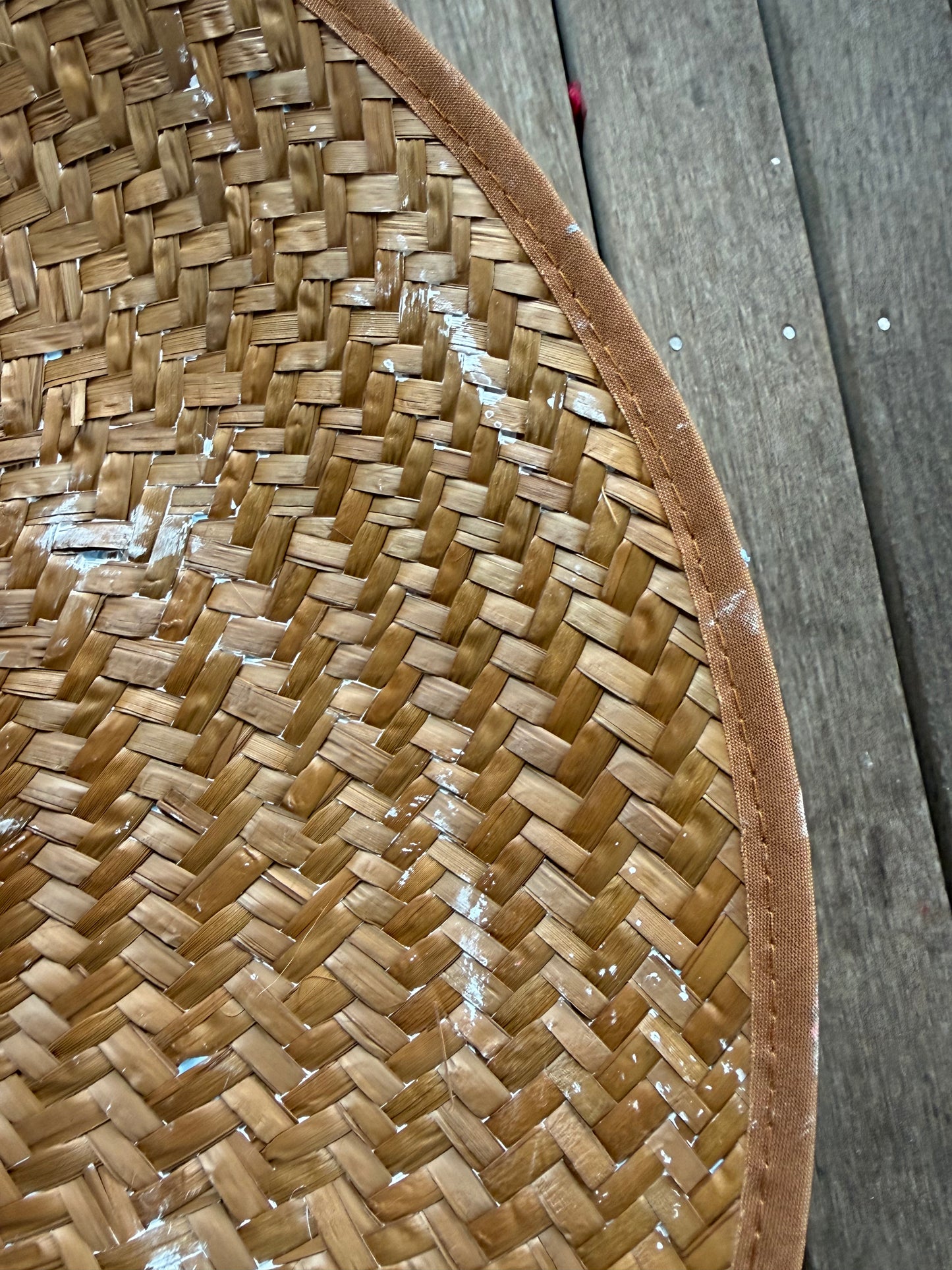 The Perfect Light Blue Splatter-painted Extra-wide Brim Lifeguard Hat