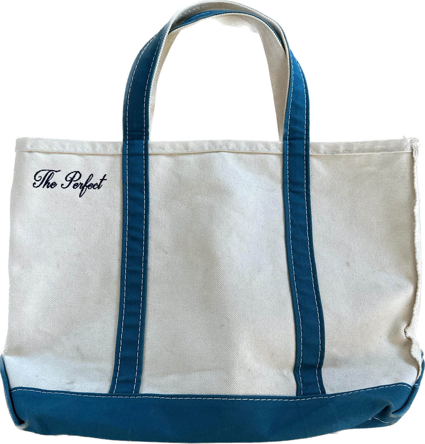 The Perfect Sea Blue and White Tote