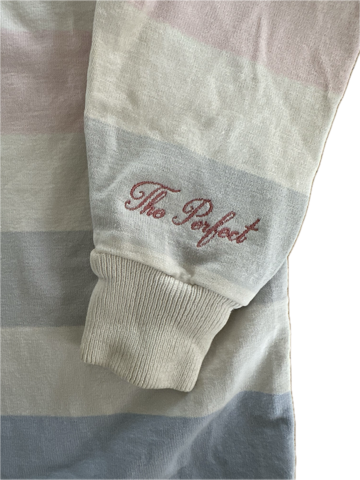 The Perfect Vintage Pink and Grey Rugby Shirt