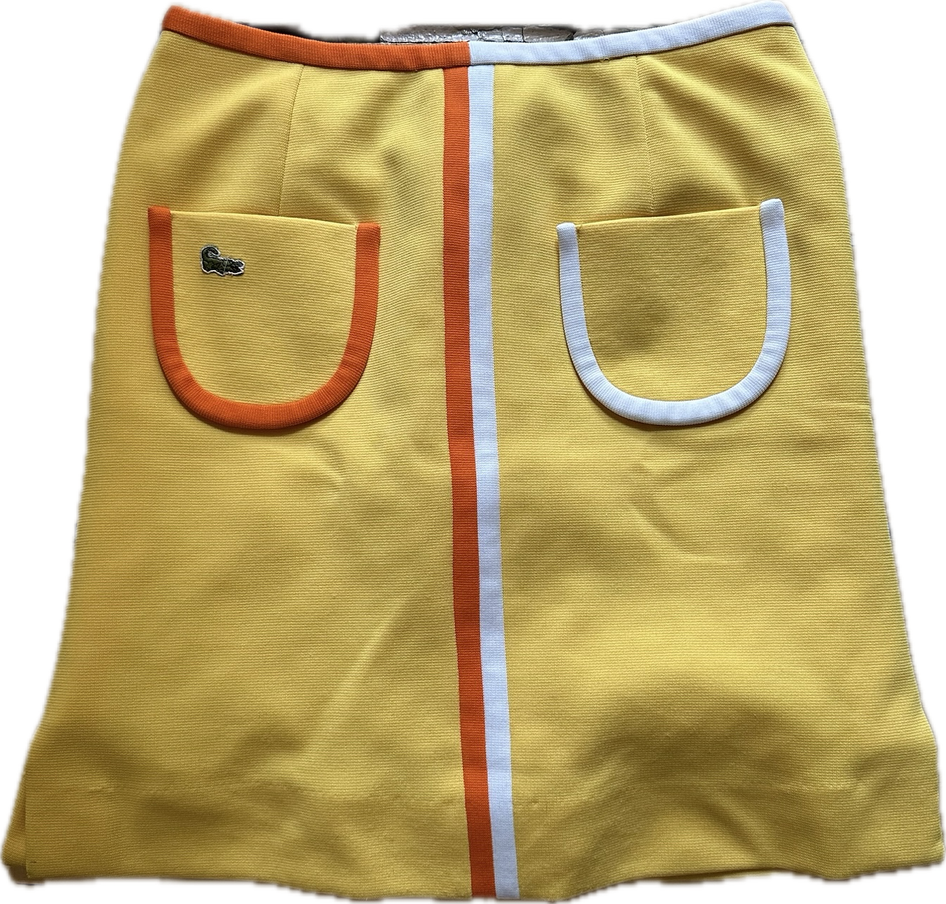 The Perfect Vintage 1960s Yellow Lacoste Tennis Skirt