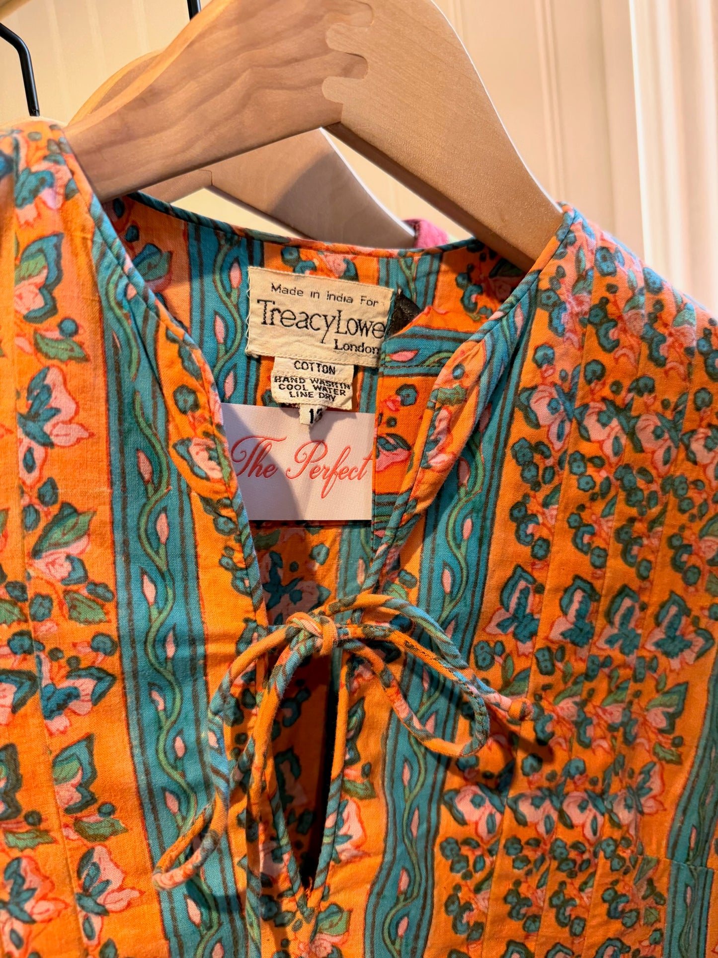 70s Tracey Lowe Coral Caftan