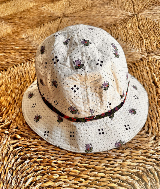 Pierre Deux White Bucket Hat