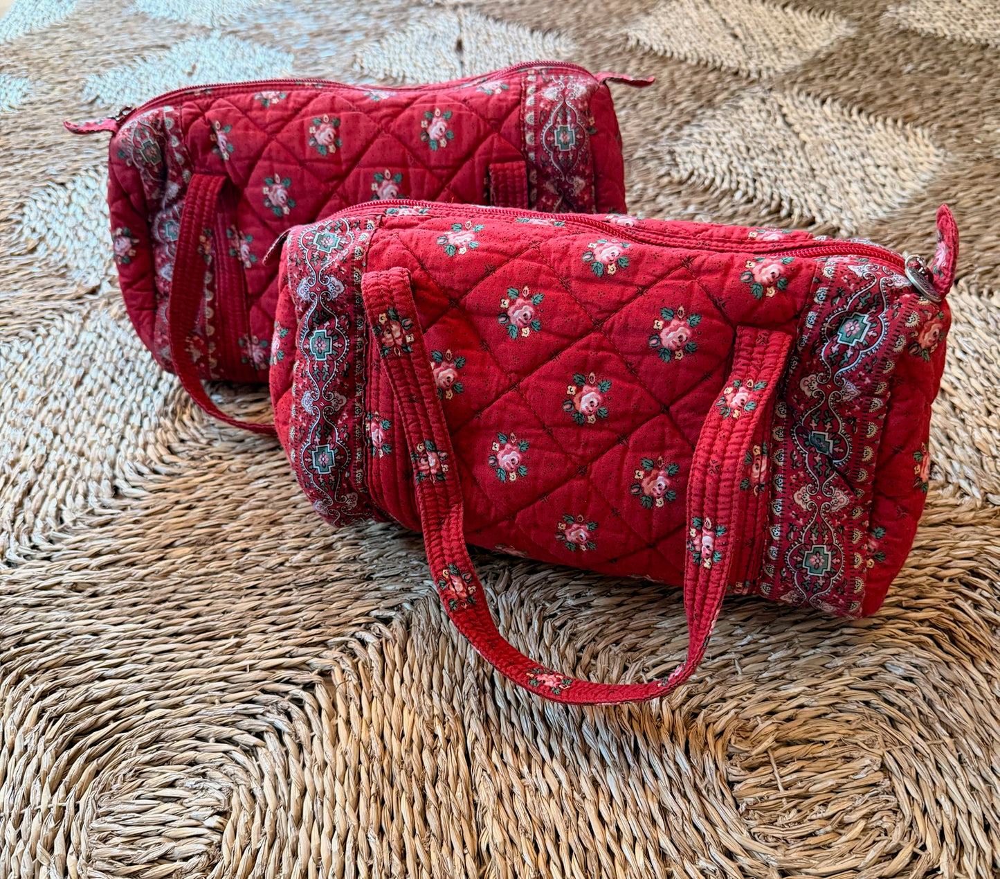 Pierre Deux Red Voyage Bags