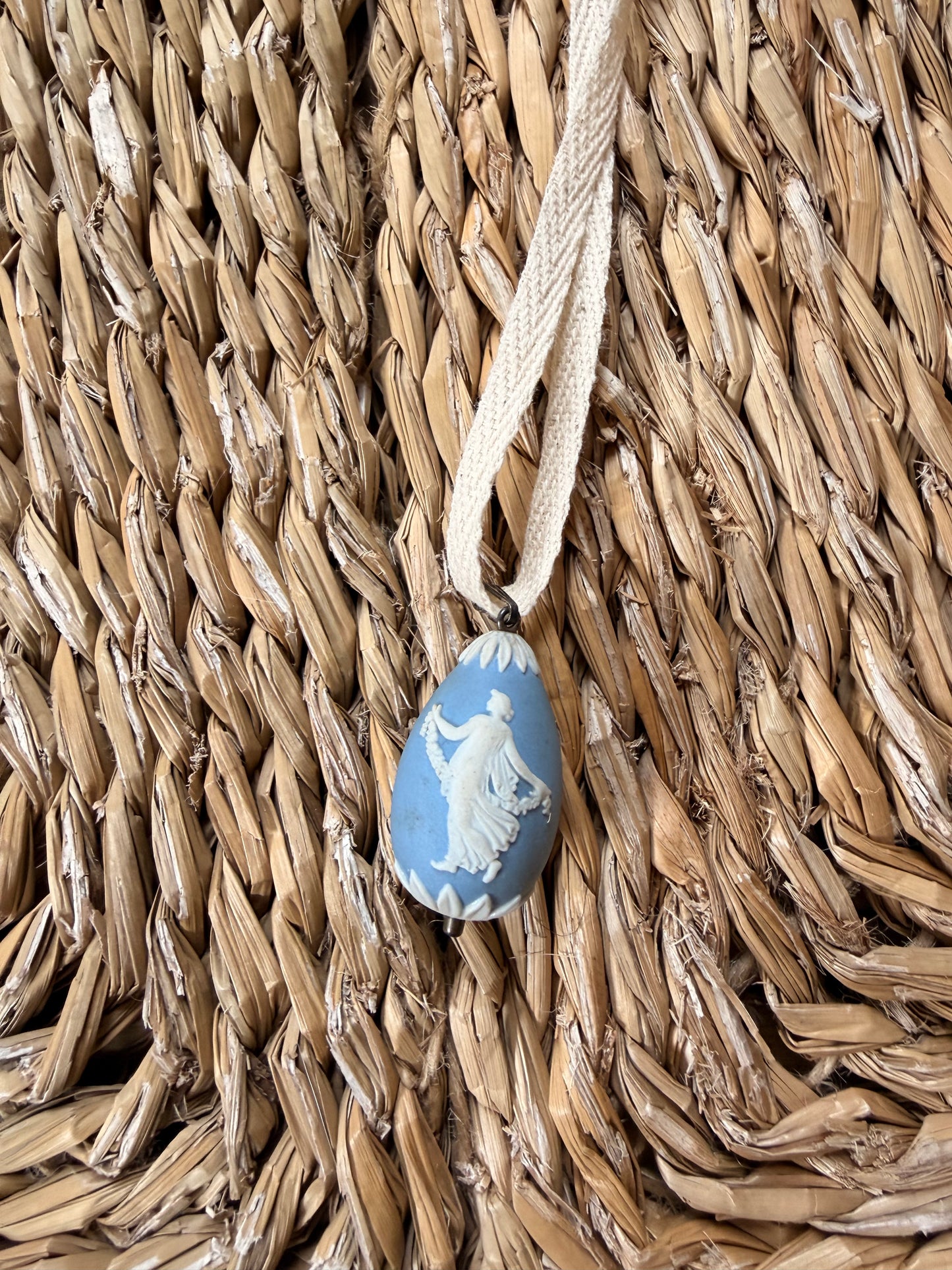 Teardrop Wedgewood Charm Necklace