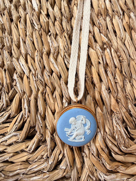 Circular Wedgewood Charm Necklace