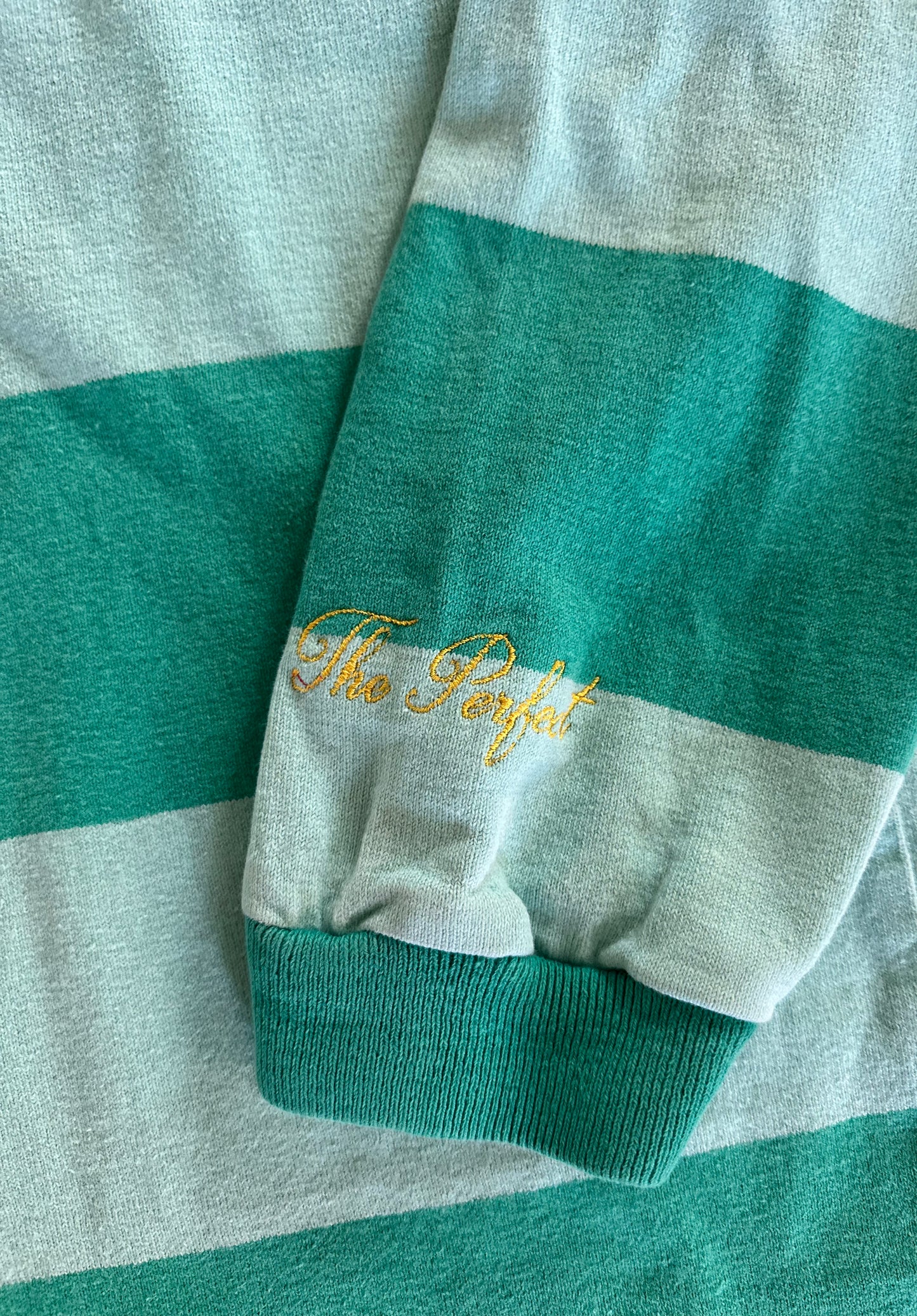 The Perfect Vintage Mint Green Rugby Shirt