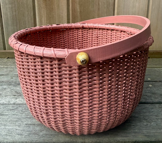The Perfect Painted Medium Nantucket Red Lightship Basket 2