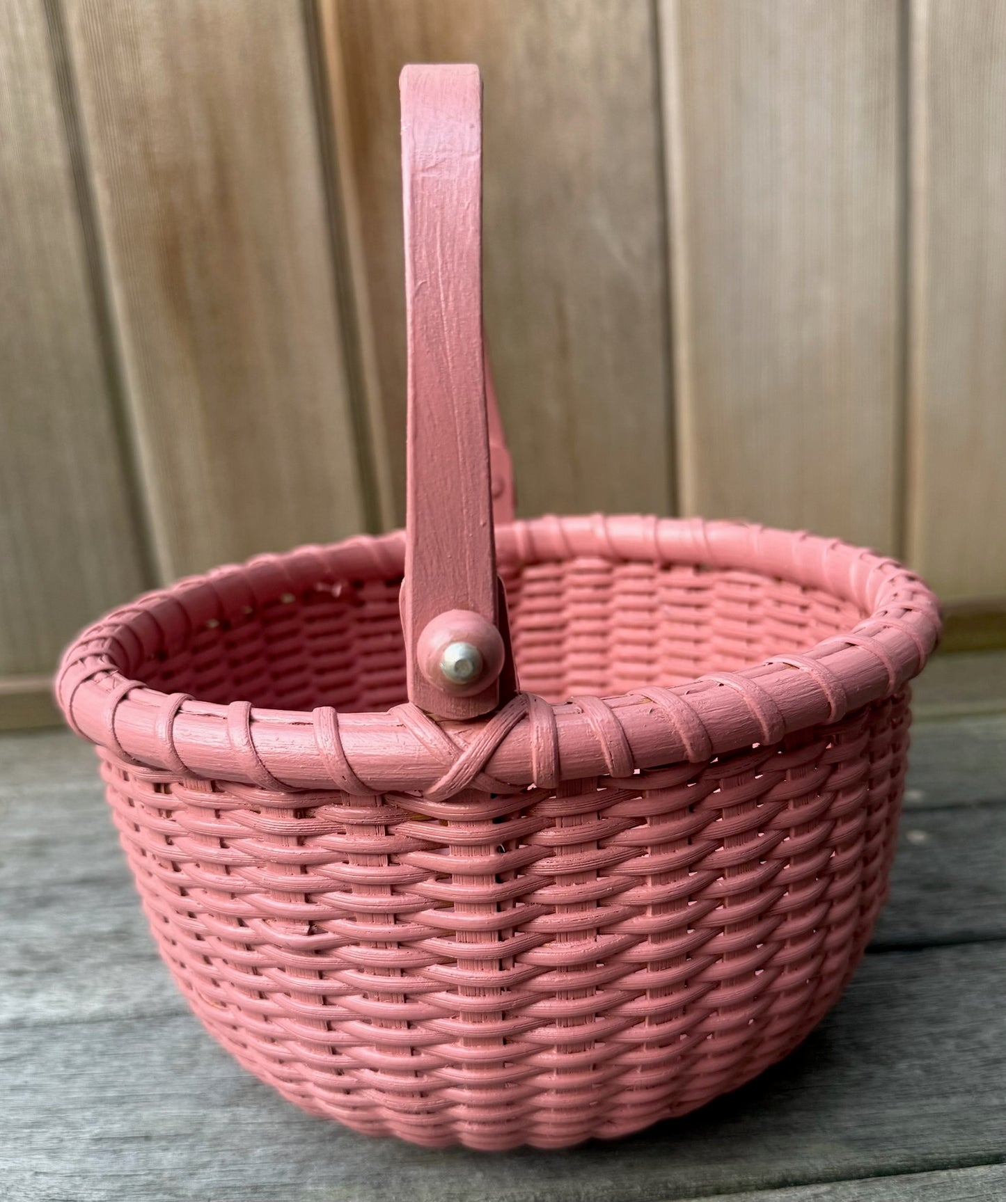 The Perfect Painted Medium Nantucket Red Lightship Basket 3