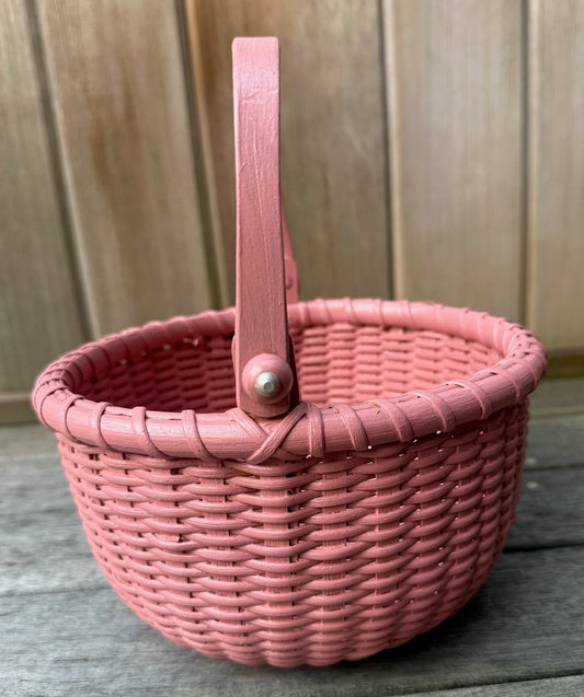 The Perfect Painted Medium Nantucket Red Lightship Basket 3