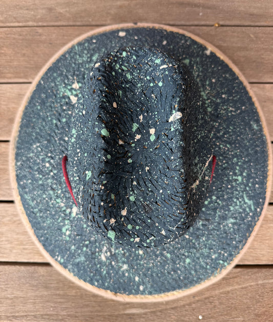 The Perfect Dark Blue Splatter-painted Lifeguard Hat