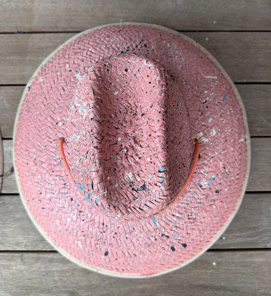 The Perfect Nantucket Red Splatter-painted Lifeguard Hat