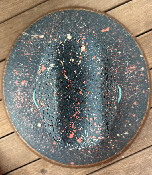 The Perfect Dark Blue Splatter-painted Lifeguard Hat 2