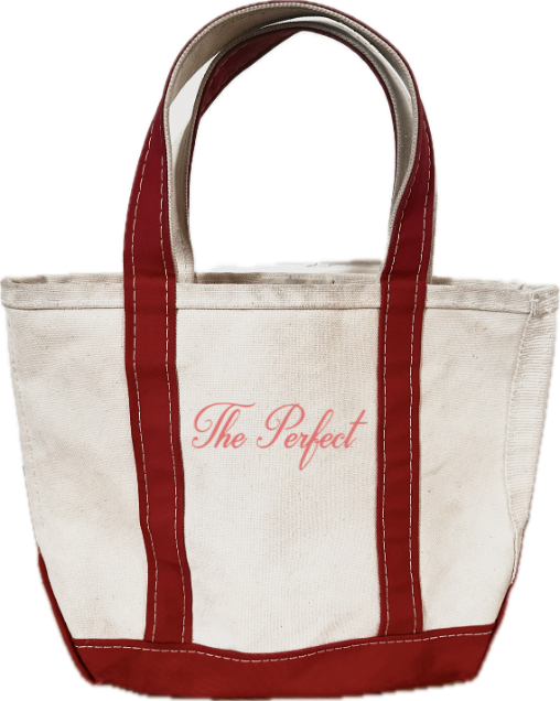 The Perfect Mini Red and White Tote
