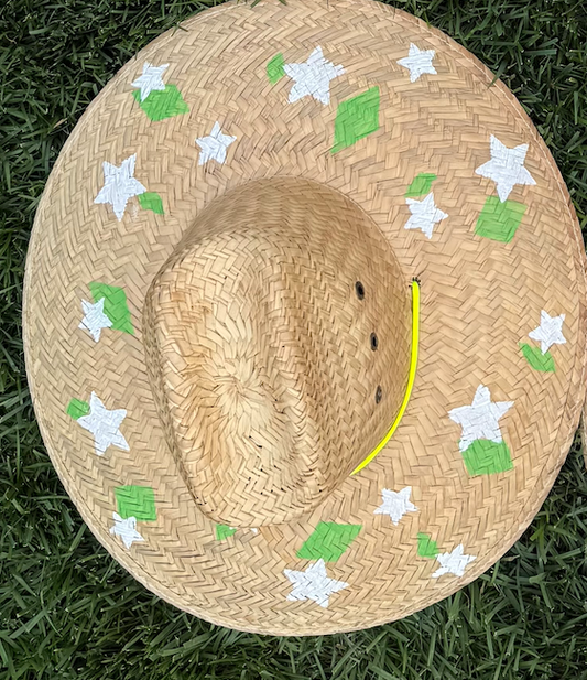 The Perfect Painted White Star Lifeguard Hat