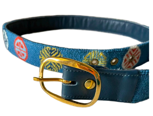 Needlepoint Belt with Tiles