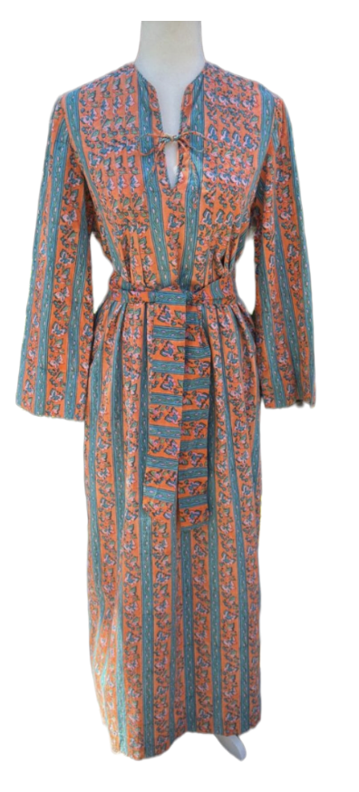 70s Tracey Lowe Coral Caftan