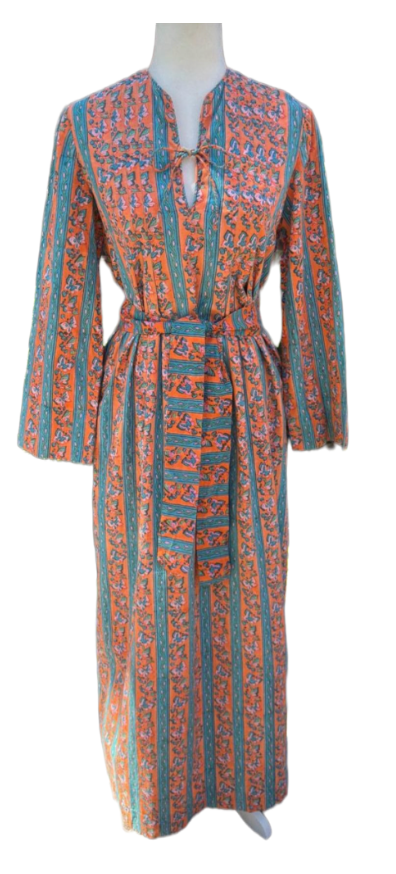 70s Tracey Lowe Coral Caftan
