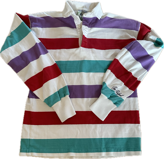 The Perfect Vintage Purple Red Green Ivory Rugby Shirt