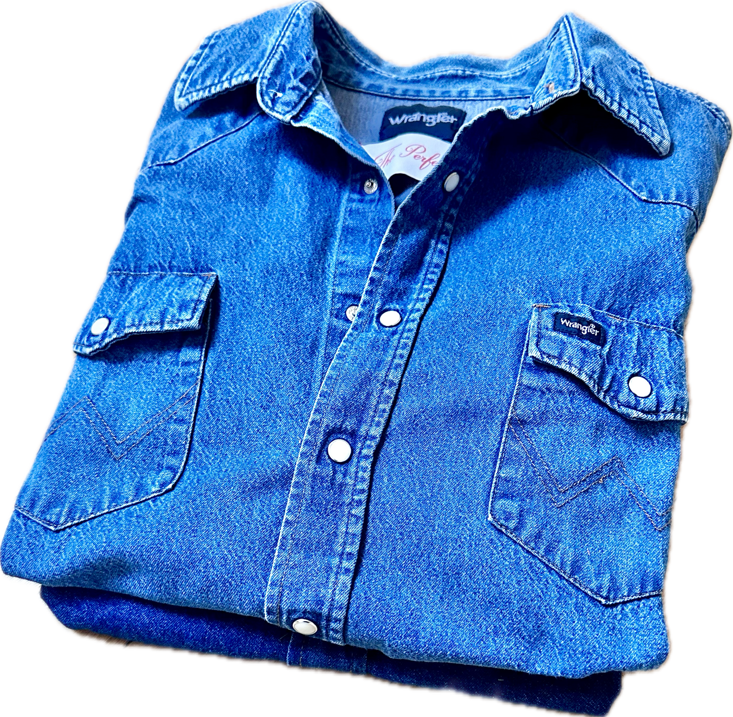 The Perfect Vintage Wrangler Denim Shirt
