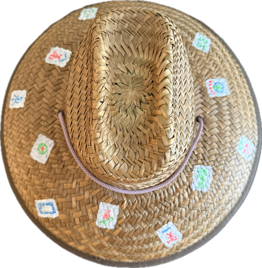The Perfect Painted Mahj Tile Lifeguard Hat